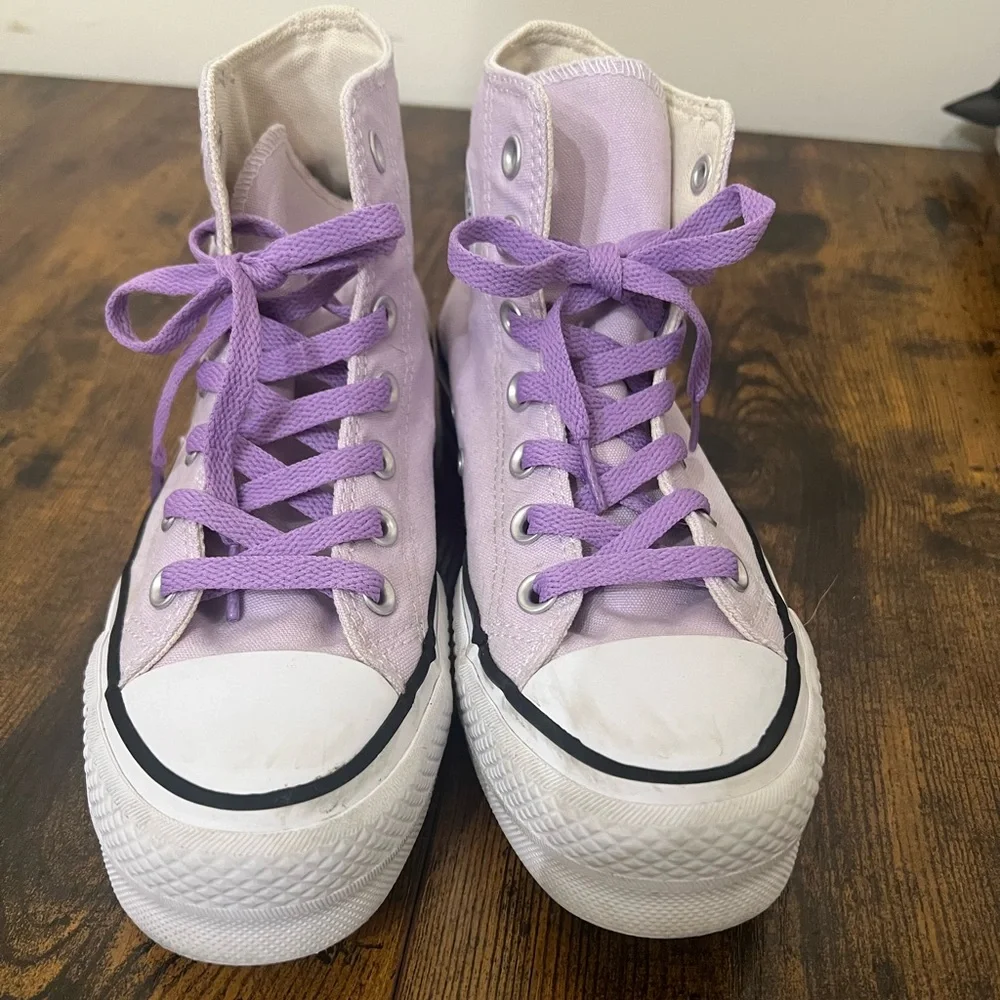 Converse Chuck Taylor All Star Lift Platform Sneakers Shoe SZ 6 Violet Purple - Picture 2 of 7